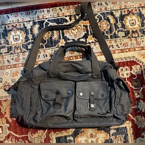 KUHL Karryall Duffle Waxed Canvas 17 Inches Long Gray/Black